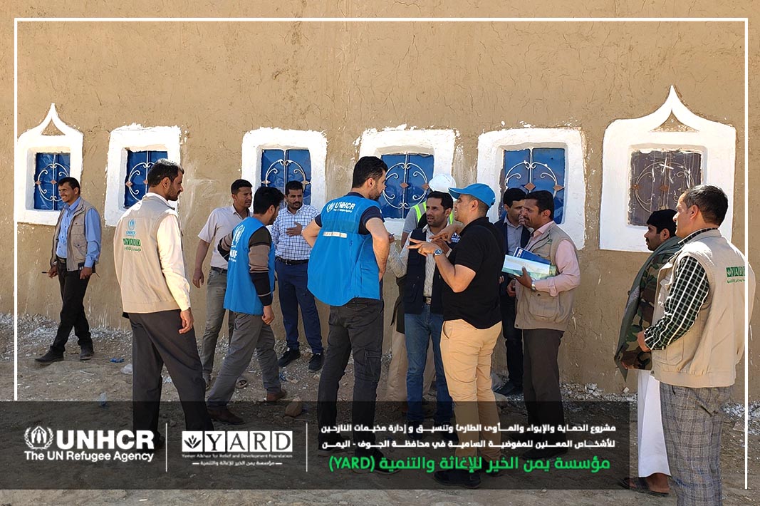 UNHCR Team Visit Shelter Activities in Al-Ghayl and Al-Khalq Districts, Al-Jawf Governorate